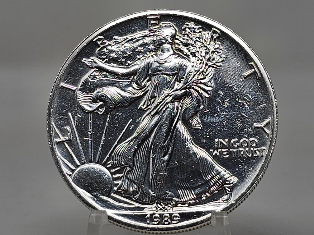 1989 American Silver Eagle 1 Oz .999 Silver Dollar