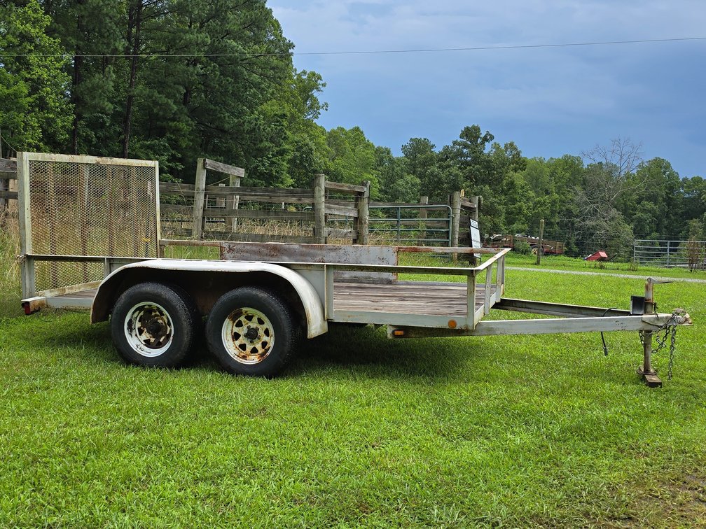 1989 Coburn Double Axle Trailer - 76" W x 12' L - Clear Title - VIN # 1C9US1225KC304095