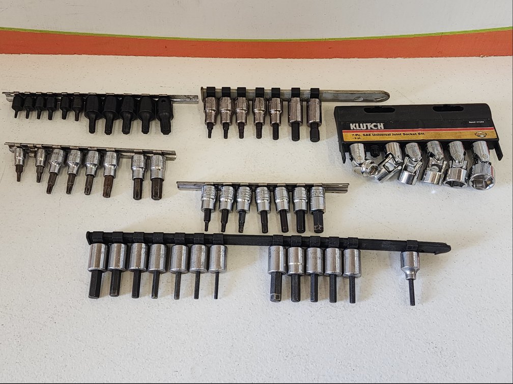 Assorted Style Bit and Hex Sockets - Universal Joint Sockets
