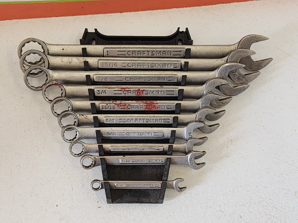 Craftsman Combination Wrenches w/ Rack