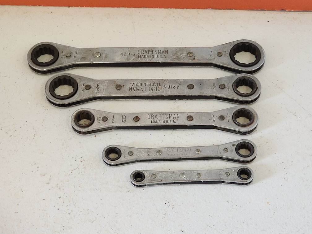 Craftsman Dual Box End Ratchet Wrenches 