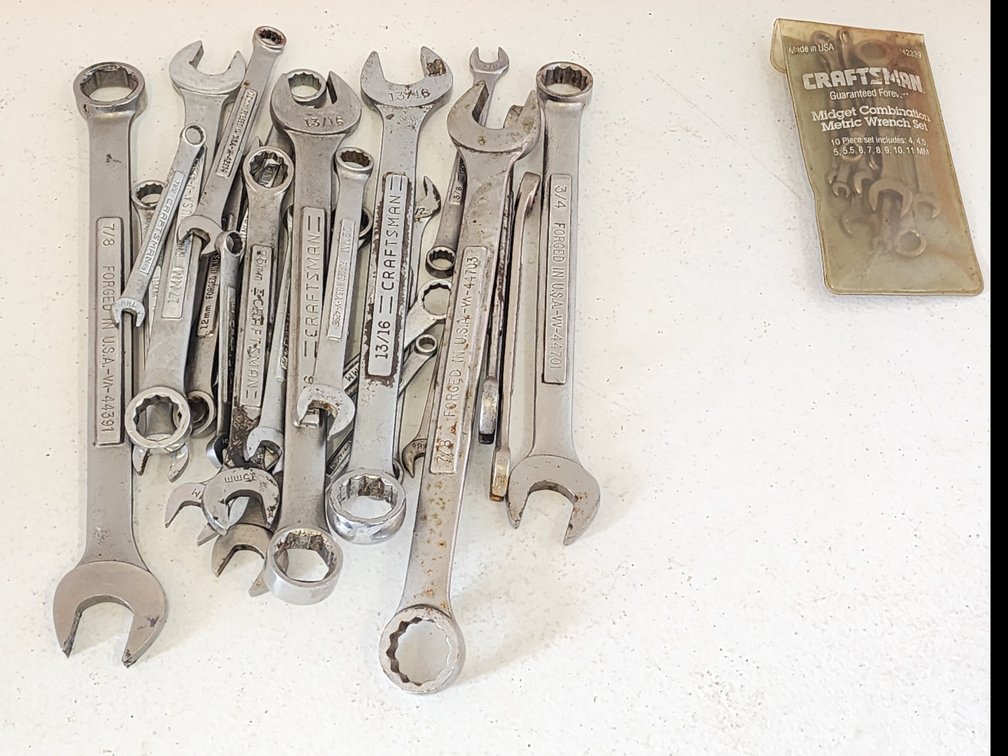 Assorted Craftsman Combination Wrench 