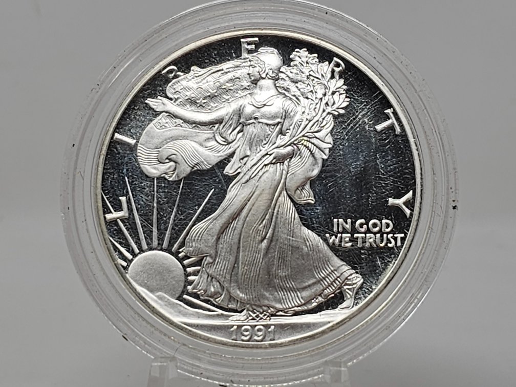 1991-S American Silver Eagle Proof w/ Capsule 