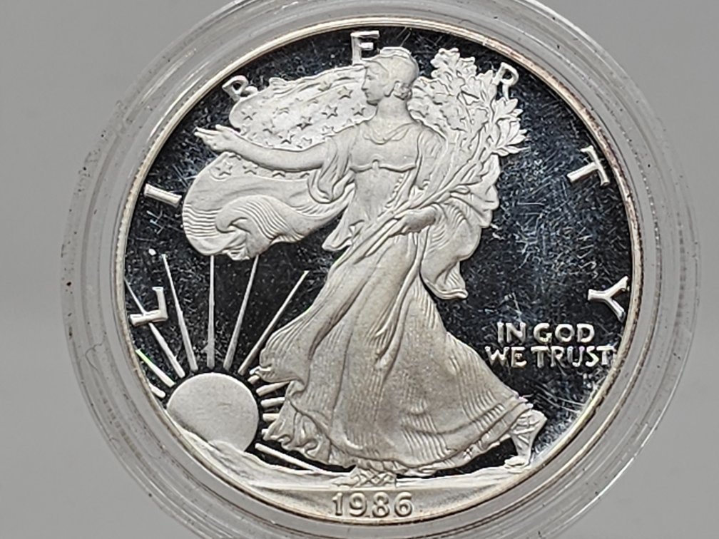 1986-S American Silver Eagle Proof w/ Capsule