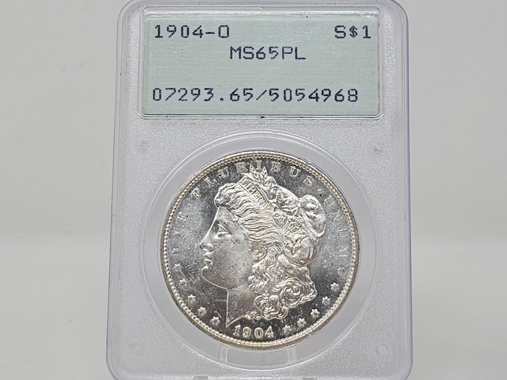 1904-O Morgan Silver Dollar - MS65PL - PCGS - Very Desirable Older Slab - RARE