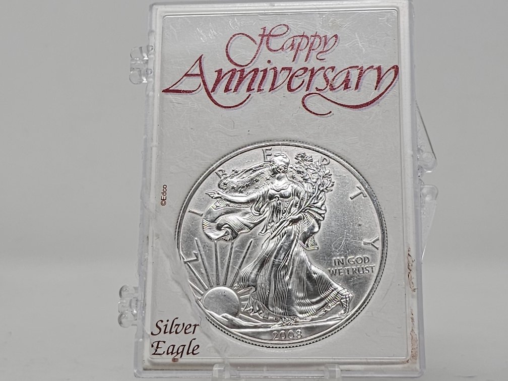 2008 American Silver Eagle 1 Oz .999 Silver Dollar