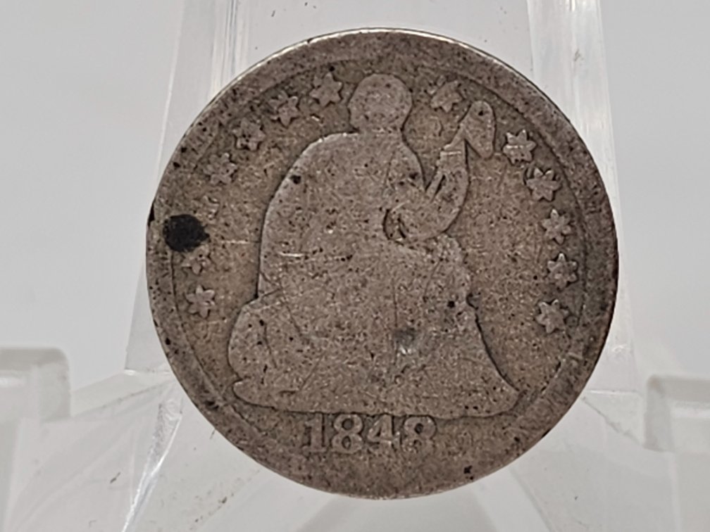 1848 Liberty Seated Silver Half Dime