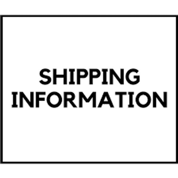 Shipping Information