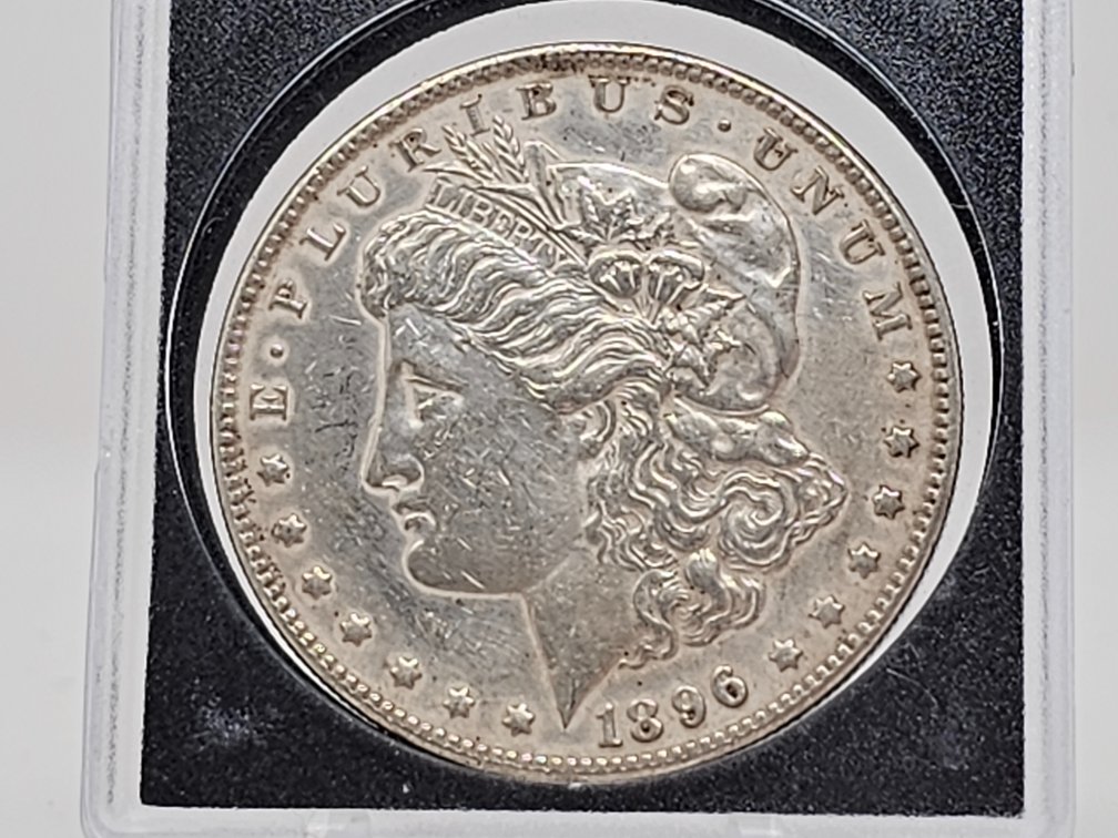 1896 Morgan Silver Dollar w/ Capsule 