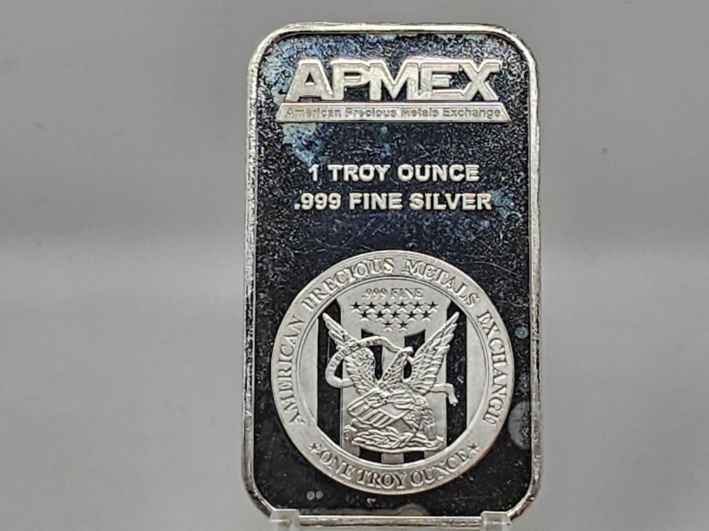 APMEX 1 Troy Oz .999 Fine Silver Bar
