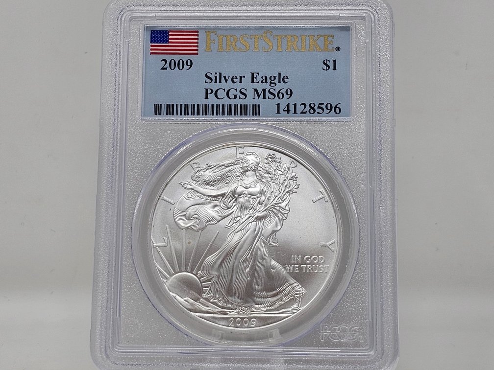 2009 Silver American Eagle - Silver Dollar - PCGS First Strike MS 69