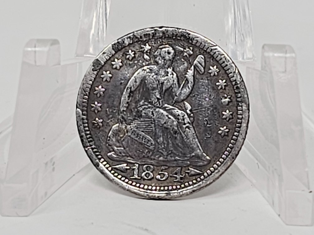 1854 Seated Liberty Silver Half Dime w/ Arrows
