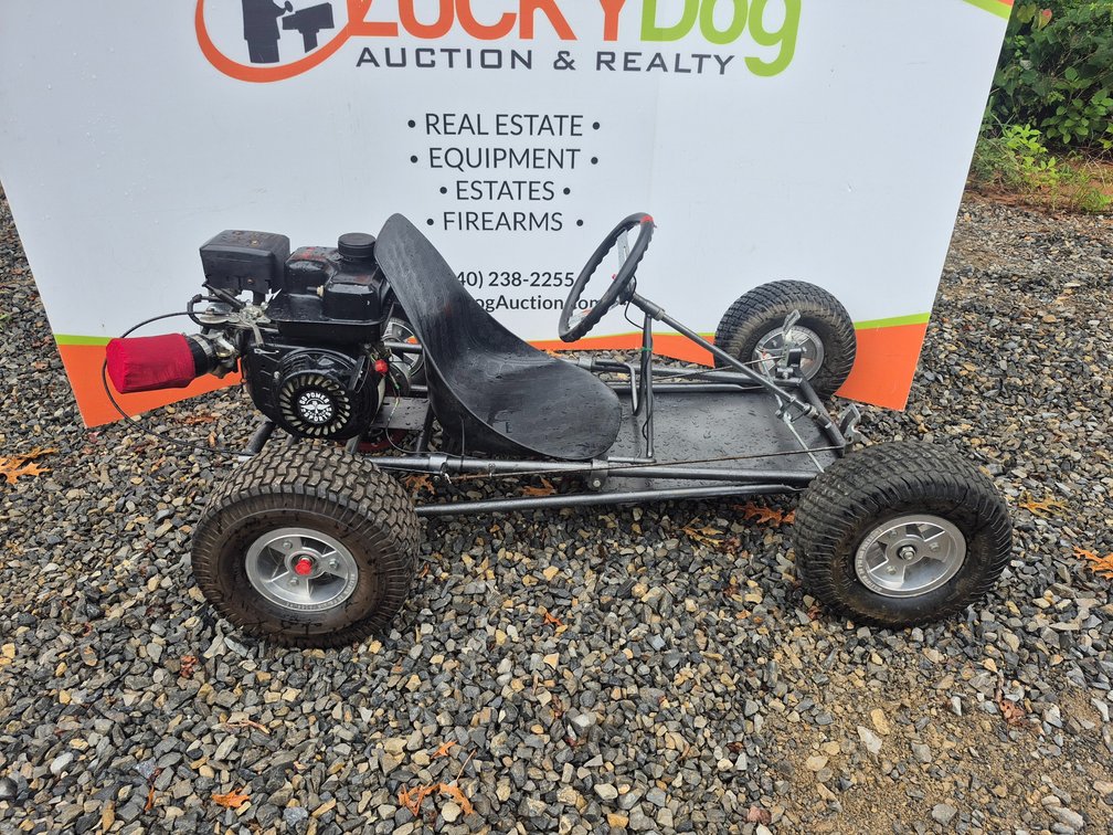 Kit Cart Go Cart W/212cc Gas Engine w/ Seat Cover and Extra Parts (Ran When Tested)