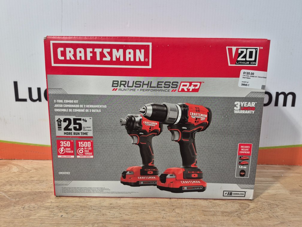 Craftsman V20 Lithium Ion Brushless 2-Tool Combo Kit 