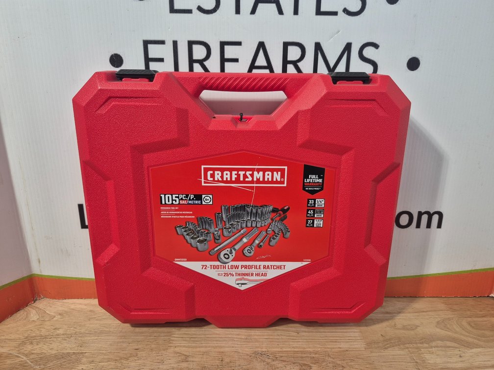 Craftsman 105pc. SAE/Metric Mechanics Tool Set 