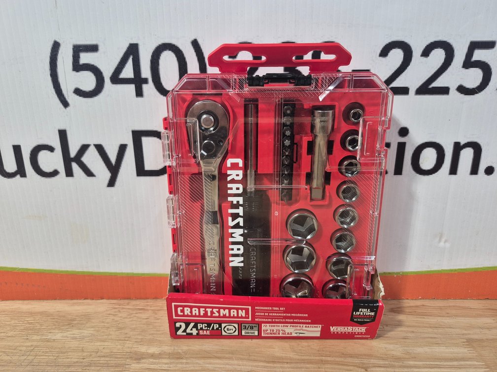 Craftsman 24pc. SAE 3/8" Drive Mechanics Tool Set 