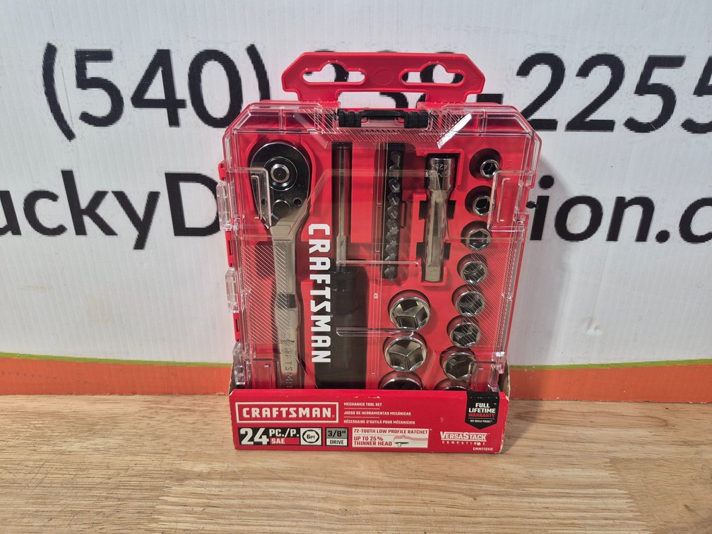 Craftsman 24pc. SAE 3/8" Drive Mechanics Tool Set 