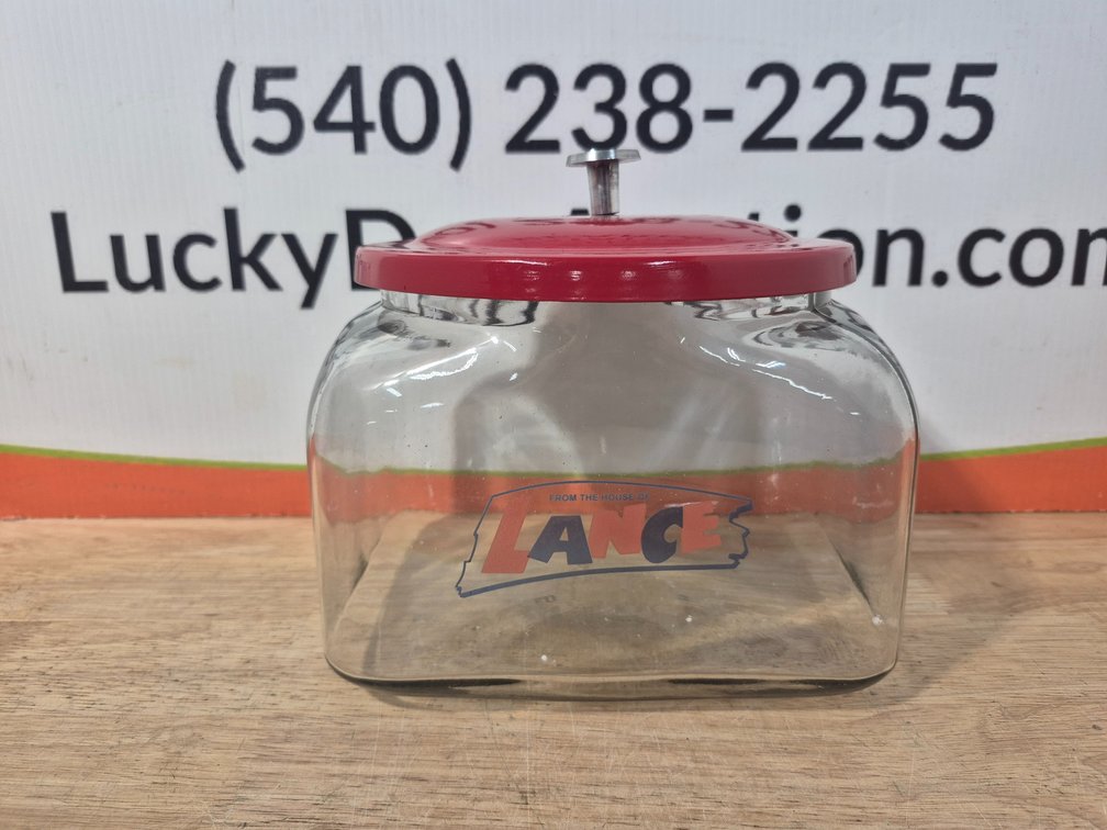 Lance Cracker Jar W/Lid Measures - 8" Tall × 8.5" Wide × 7" Deep