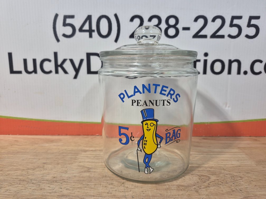 Planters Peanuts Jar Measures - 8.5" Tall ×5.5" Wide 