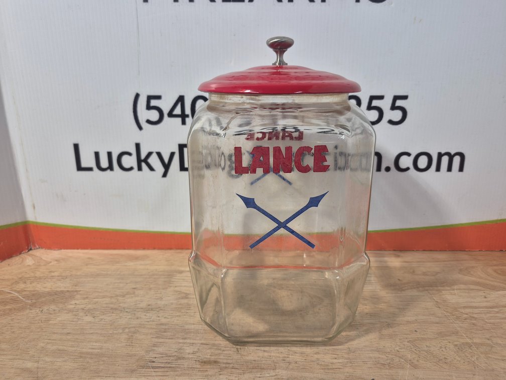 Lance Cracker Jar W/Lid Measures - 12.5" Tall × 7" Wide × 8.5" Deep