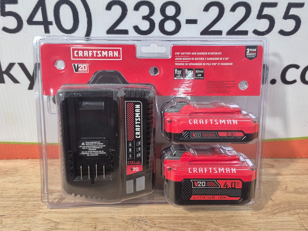 Craftsman V20 Battery and Charger Starter Kit (New)
