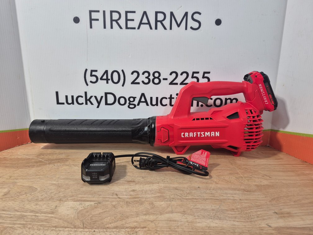 Craftsman V20 Battery Powered Leaf Blower W/Battery and Charger (Worked When Tested)