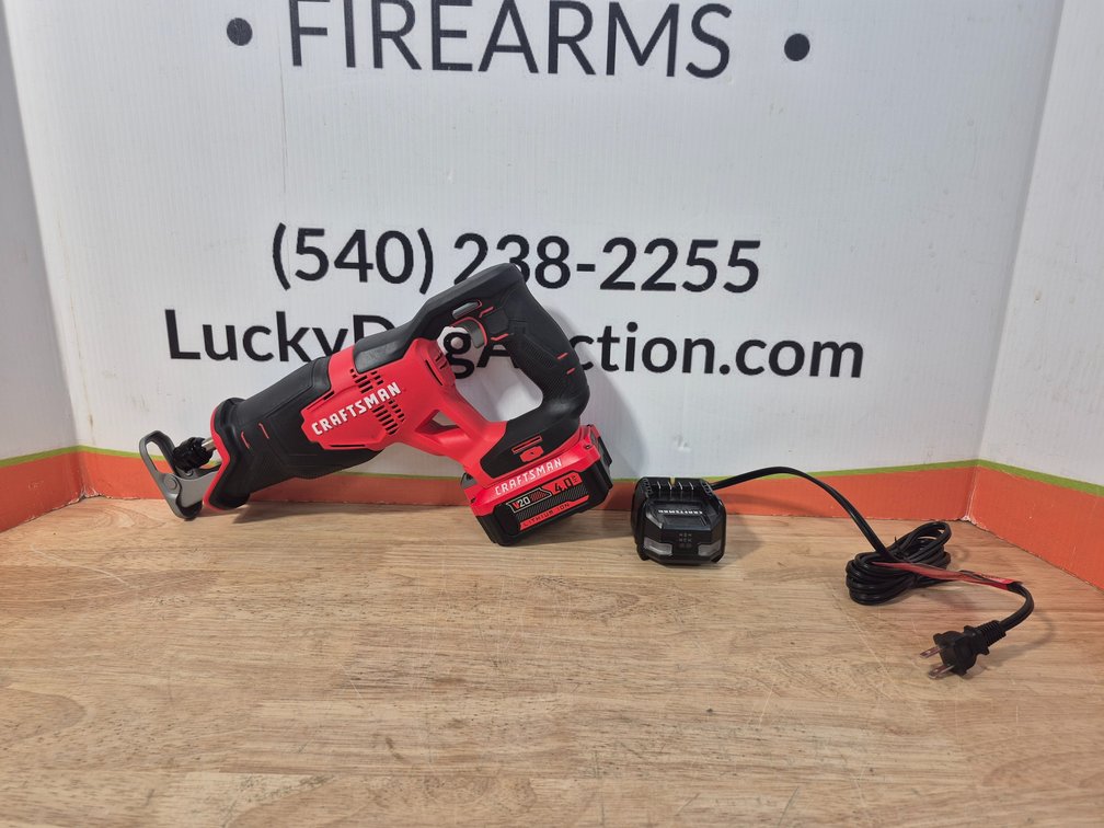 Craftsman V20 Reciprocating Saw W/Battery and Charger (Worked When Tested)