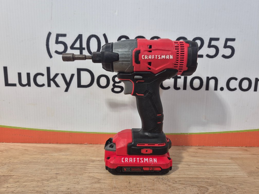 Craftsman V20 Impact/Driver W/Battery (Worked When Tested No Charger)