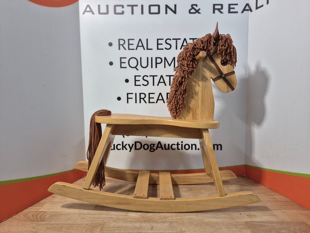 Wooden Rocking Horse Measures - 26" Tall × 29.5" Wide × 10" Deep