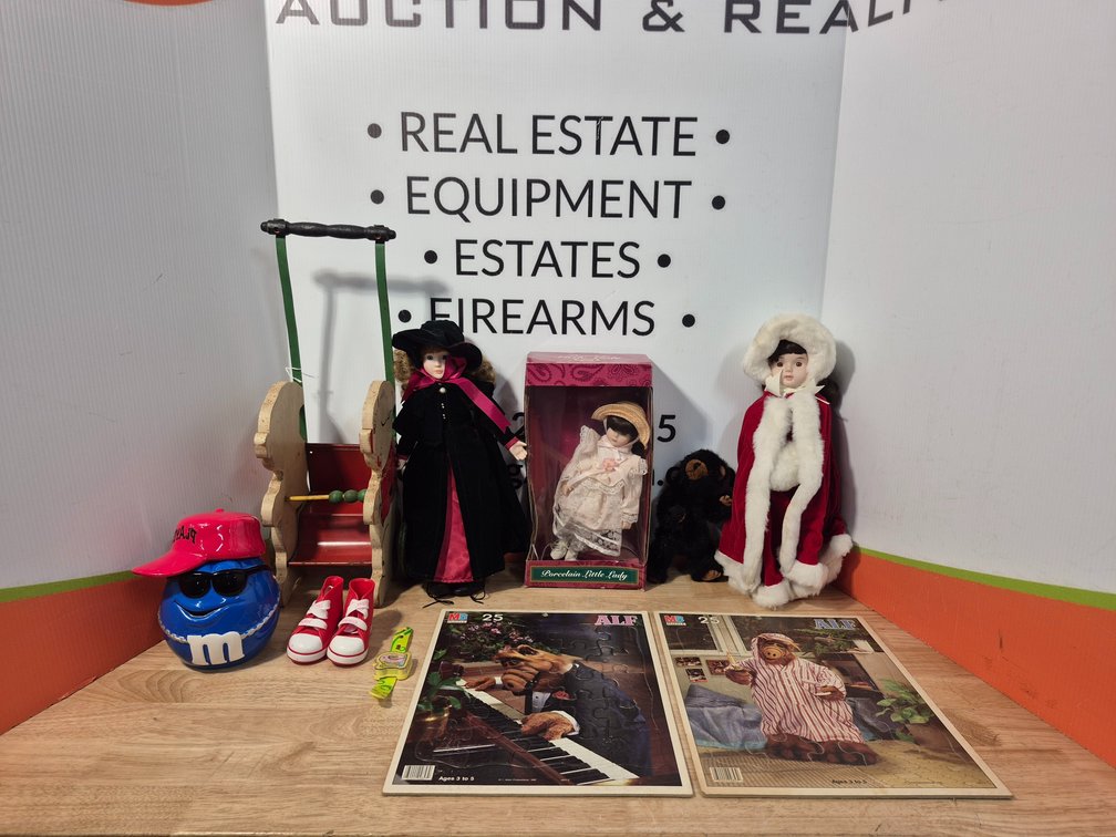 Vintage Doll Stroller - Alf Puzzles - M&M Cookie Jar - Dolls and More 