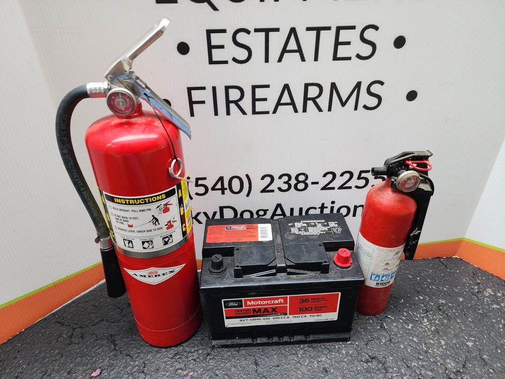 Type ABC Fire Extinguisher - Kiddie ABC Fire Extinguisher - Ford Motorcraft Battery