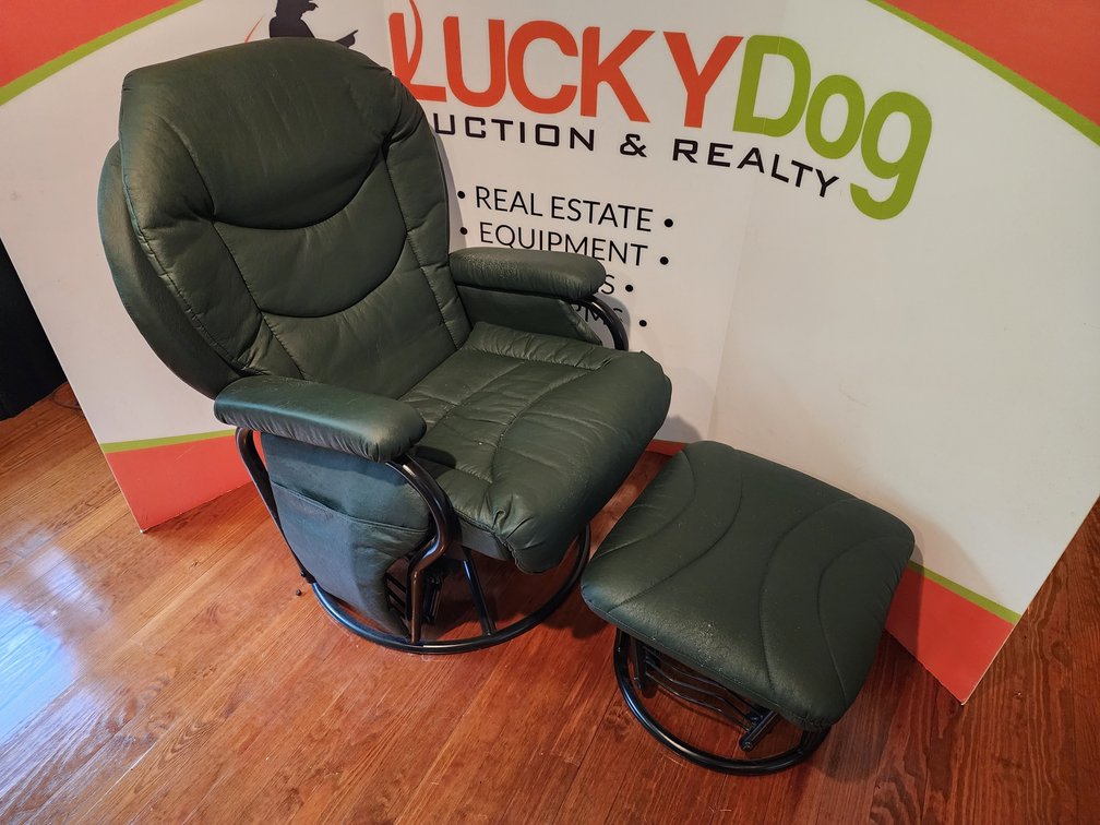 Glider Rocker Chair w/ Foot Rest