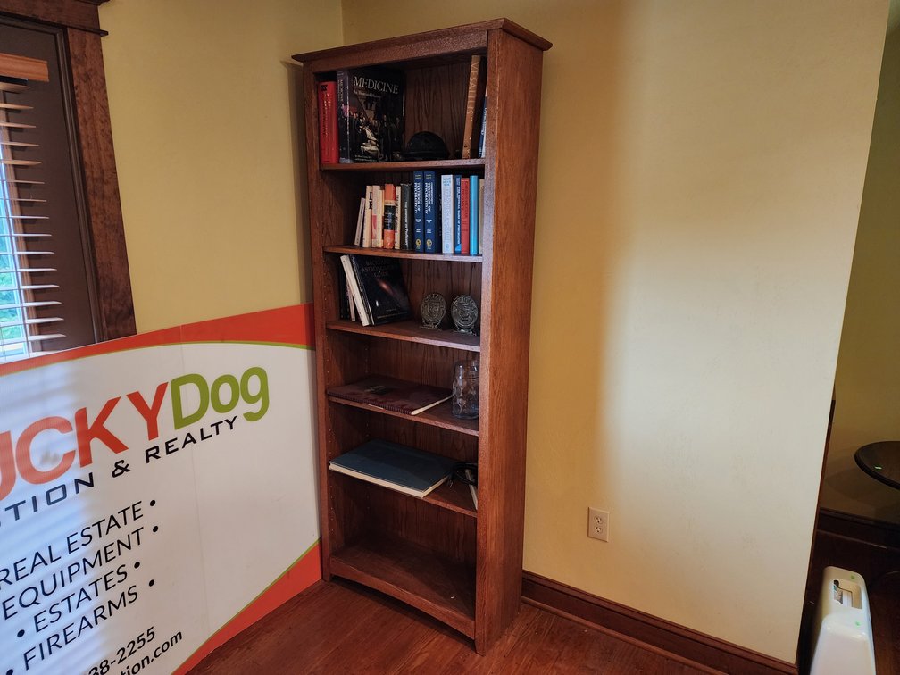 5 Teir Storage Shelf w/ Contents Measures 84" Tall x 32" Wide x 12" Deep - Space Books and Others