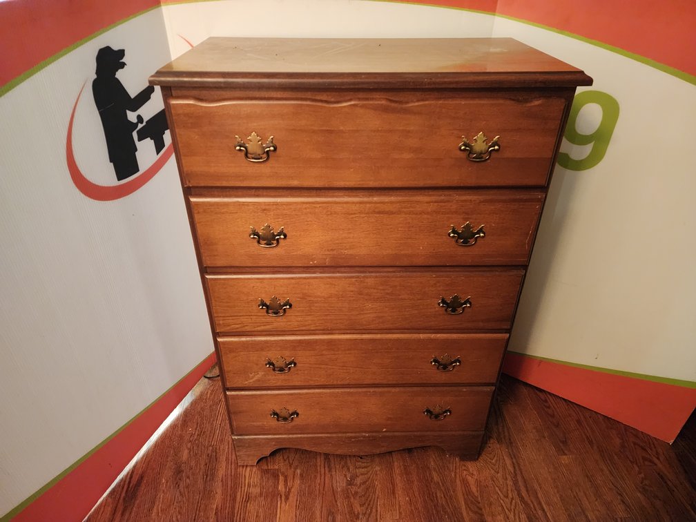 5 Drawer Dresser Measures 45" Tall x 31" Wide x 17" Deep