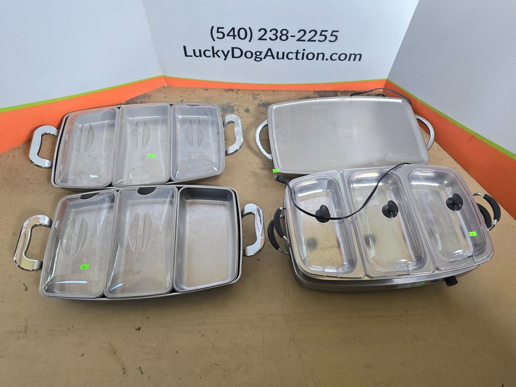 Maxi-Matic Elite Food Warmer - Nostalgia Electronics Food Warmer w/ Extra Tray - Missing 1 Glass Top