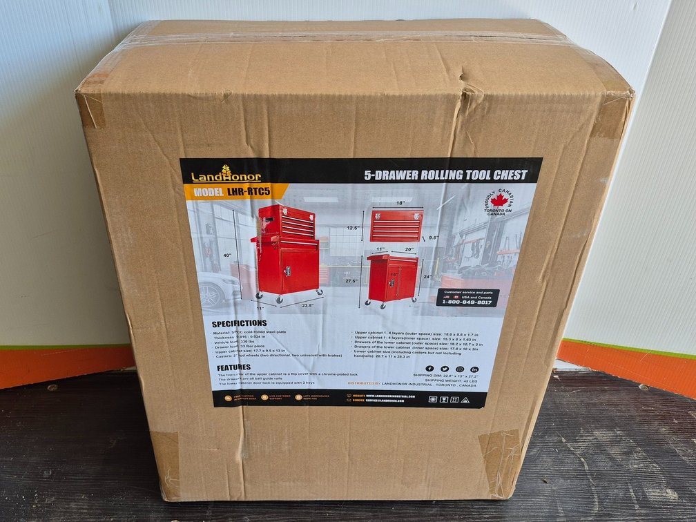  Unused Landhonor Rolling Tool Chest - LHR-RTC5