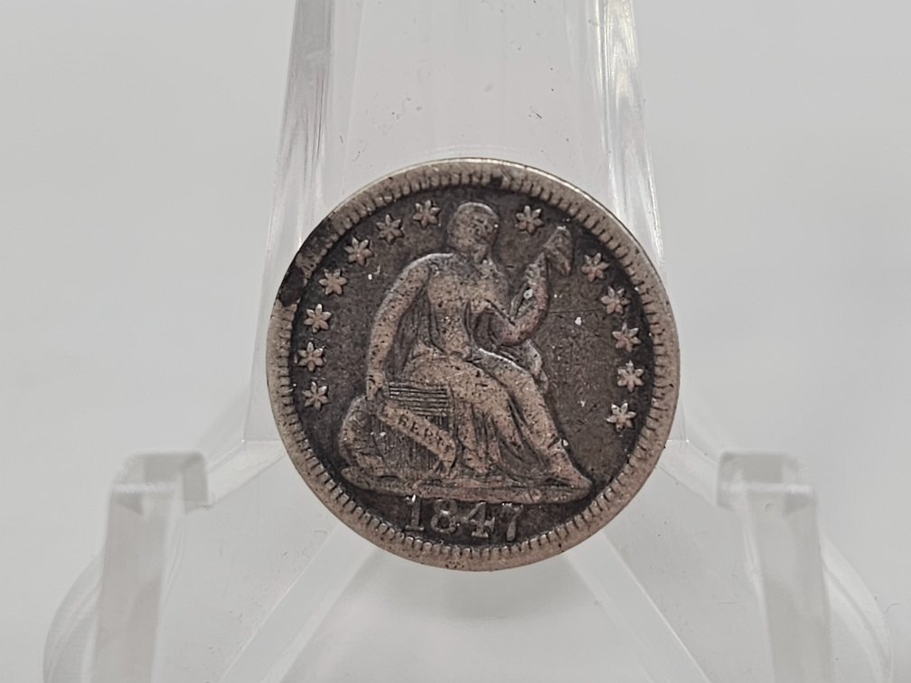 1847 Seated Liberty Silver Half Dime