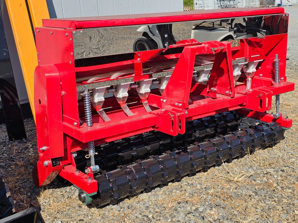 Unused AGT Seeder - Fits 3pt/Skid Steer Quick Attach - STSD10