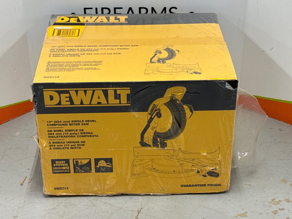 Dewalt 10” Single Bevel Compound Miter Saw - New In Packaging 