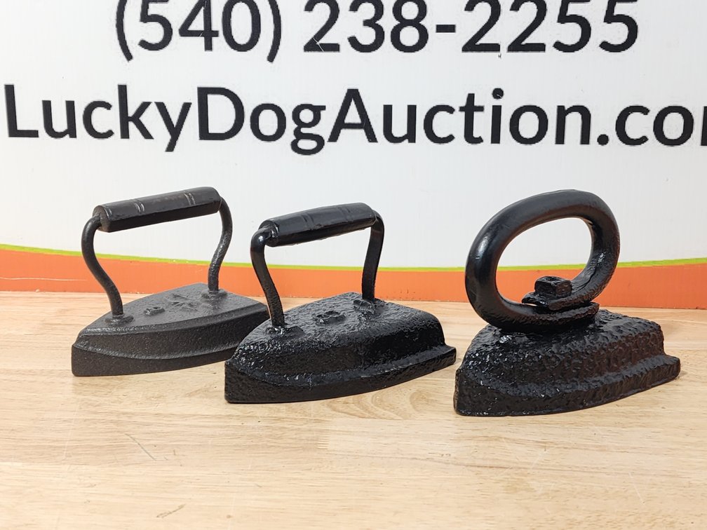 (3) Cast Iron Sad Irons 