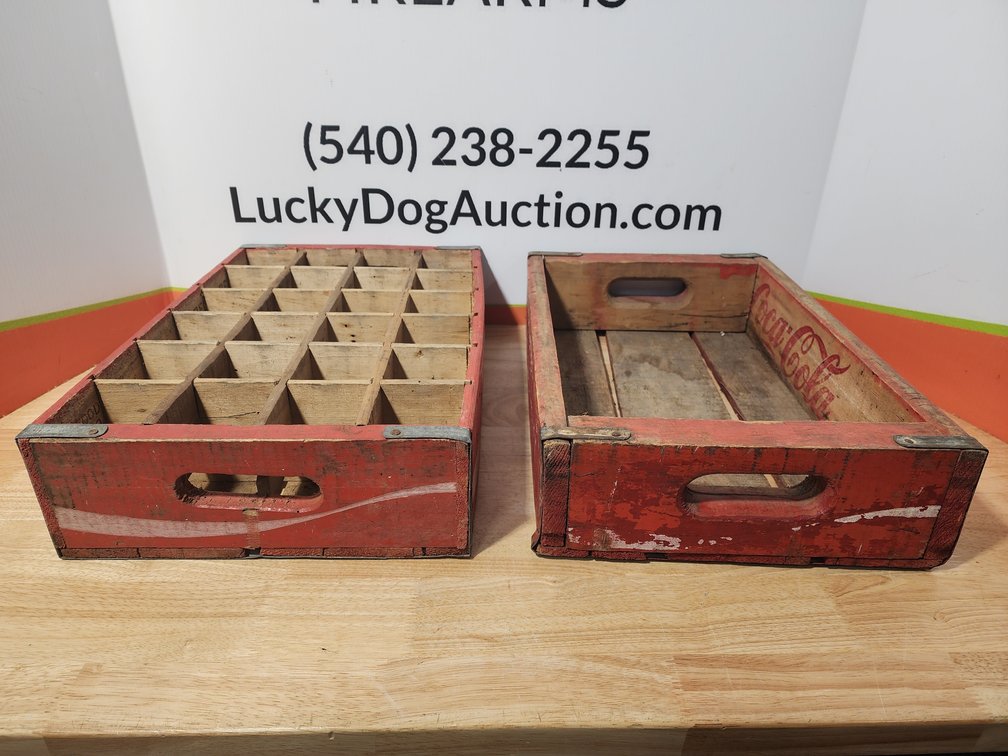 (2) Wooden Coca Cola Crates 