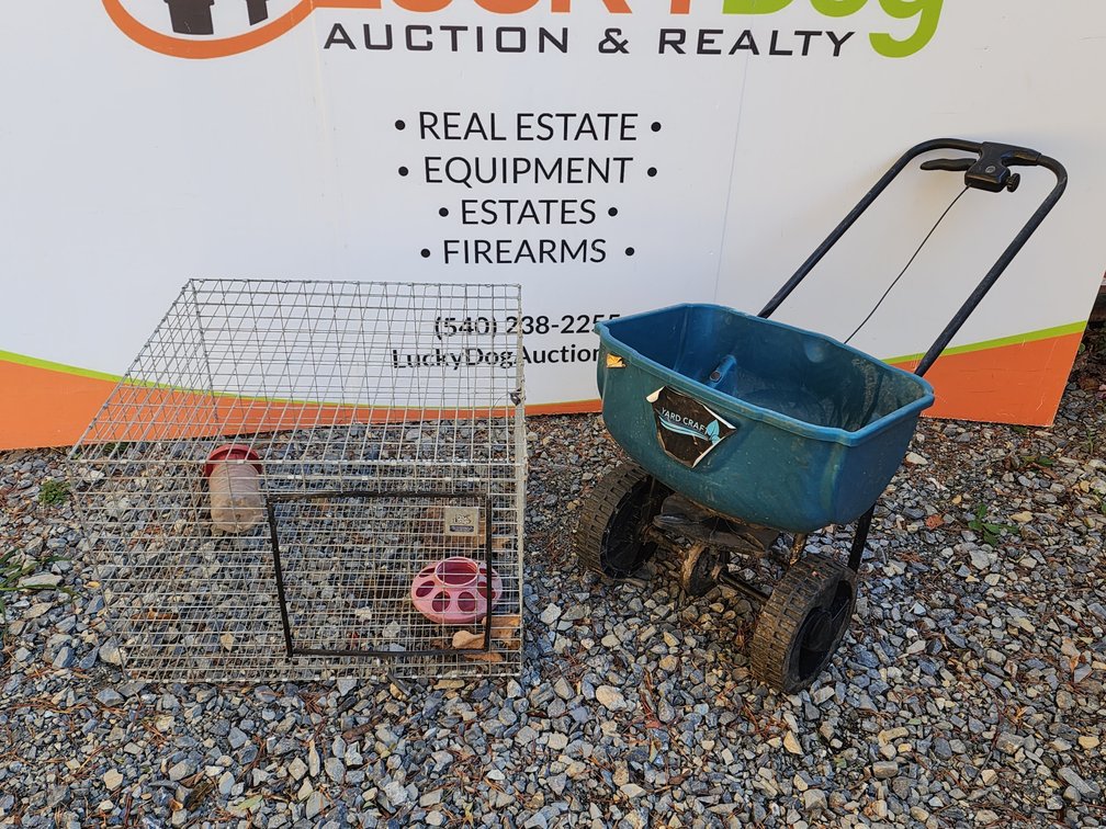 Yard Craft Lawn Spreader - Wire Animal Cage Measures 16" Tall x 24" Wide x 24" Deep