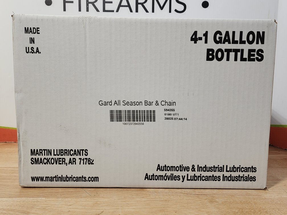 Gard All Season Bar and Chain Oil (4) 1 Gallon Jugs