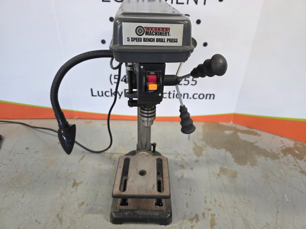 Central Machinery 5 Speed Drill Press w/ Owner's Manual