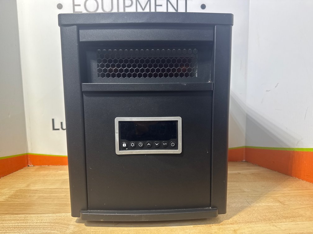 Electric Rolling Infrared Heater Measures 16” Tall (Powered On When Tested)