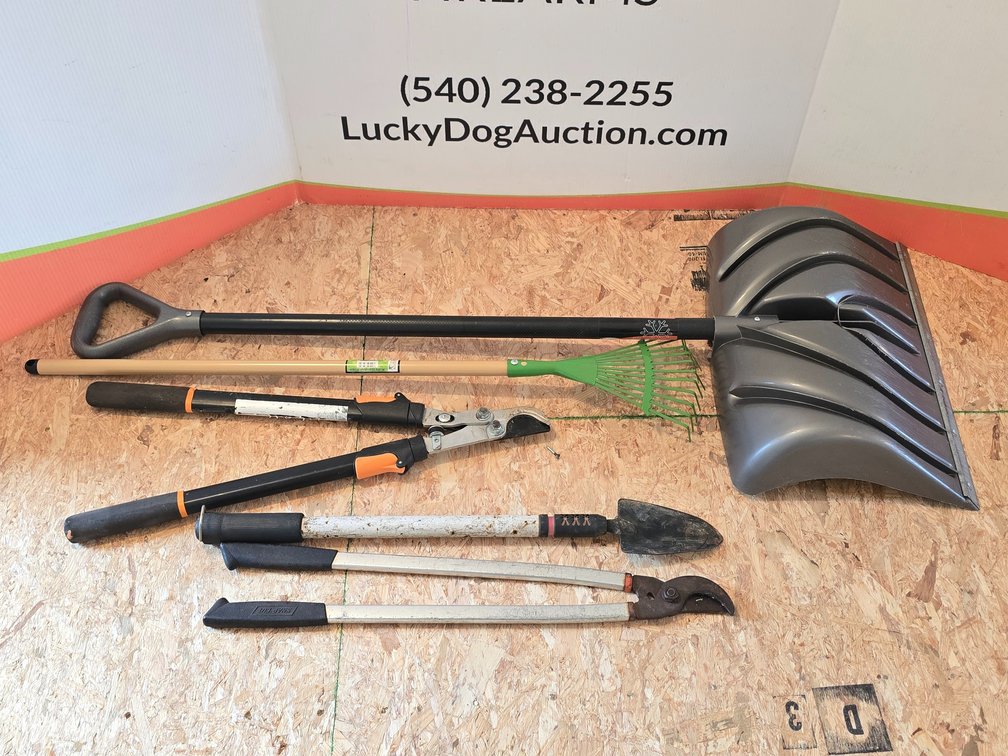 Snow Shovel - Small Rake - Cloppers - Small Shovel