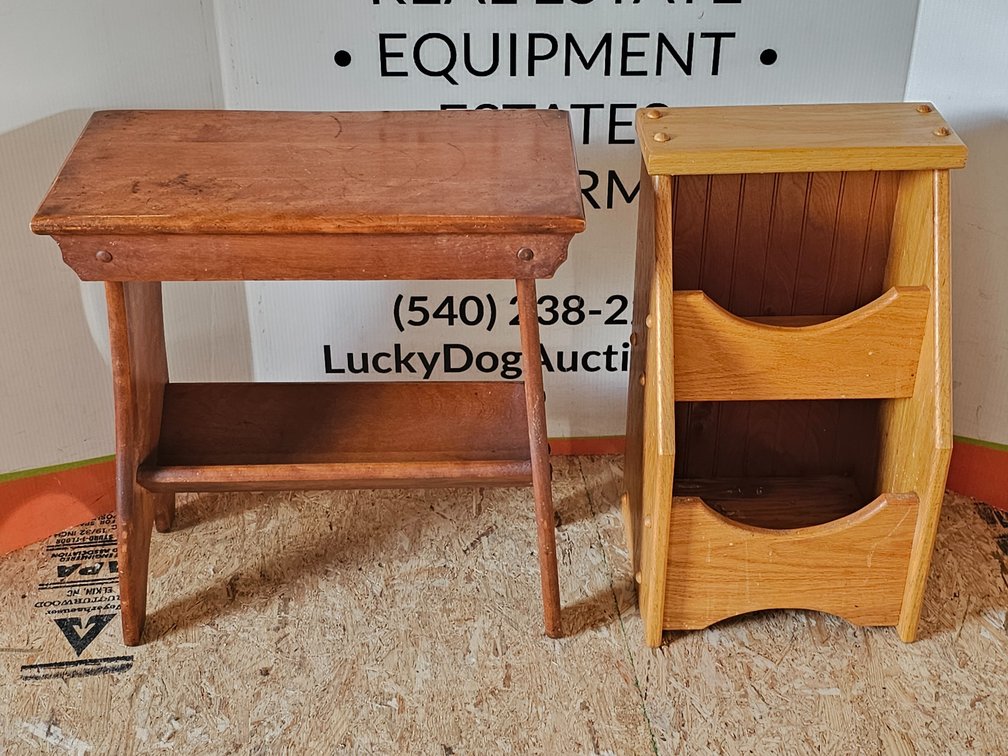 Magazine/Book Storage Racks - Both Measure 22" Tall