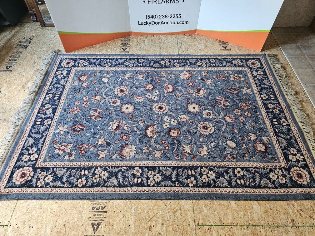 Blue/Navy Area Rug - Measures 5'3"x8'4"