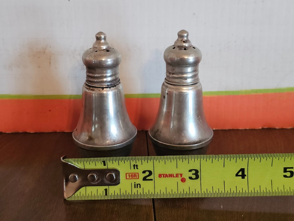 Weighted Sterling Salt and Pepper Shakers