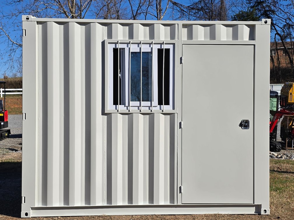 Unused 10' Mini Office Container - Walk in Door - Window (2296)